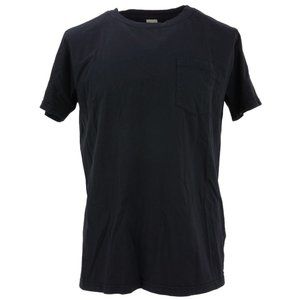 New albam England Men's Sizes M / XL Dark Blue Jersey Cotton Crew Pocket T-Shirt